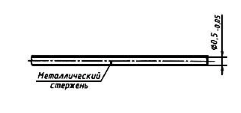 Щуп для проверки защиты людей от доступа к опасным токоведущим или механическим частям,код щупа 17. МТ 227